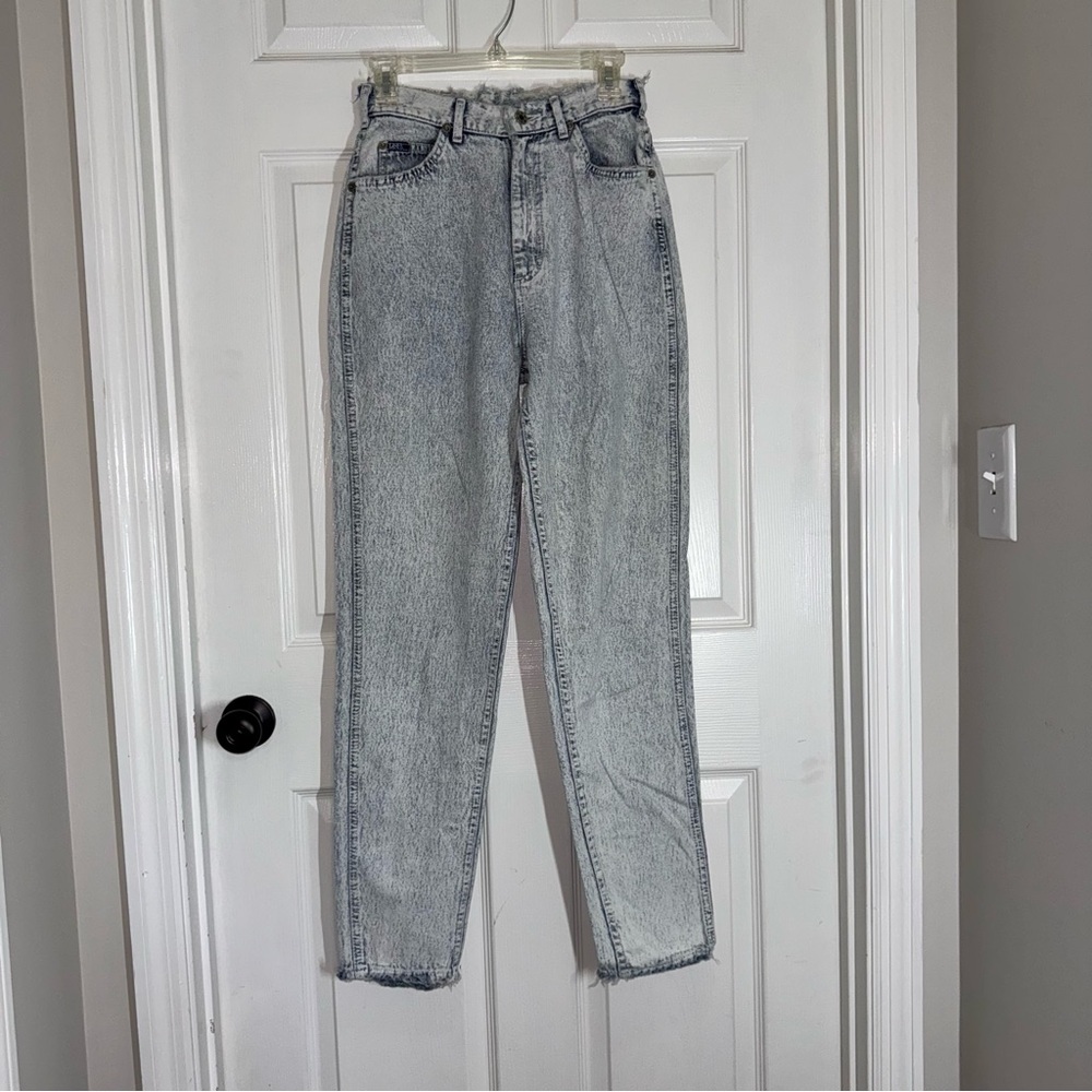 Lee Women's Vintage Stonewashed Acid Washed Straight Leg Jeans